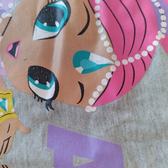 Nickelodeon Shimmer and Shine Graphic Gray Pink Blue Cami - Picture 14 of 14